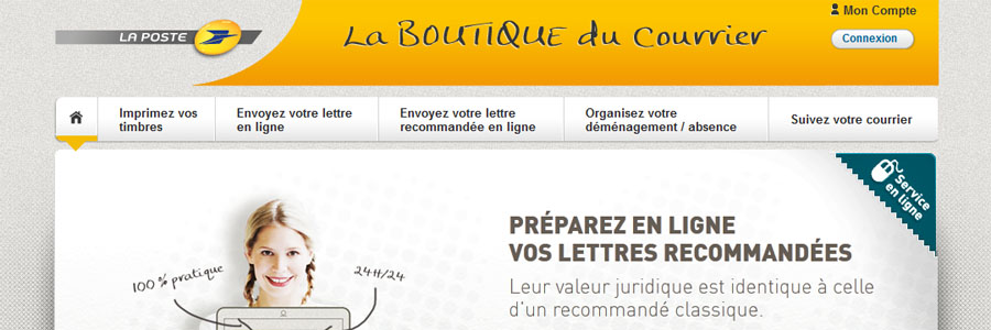 Site e-commerce de La Poste